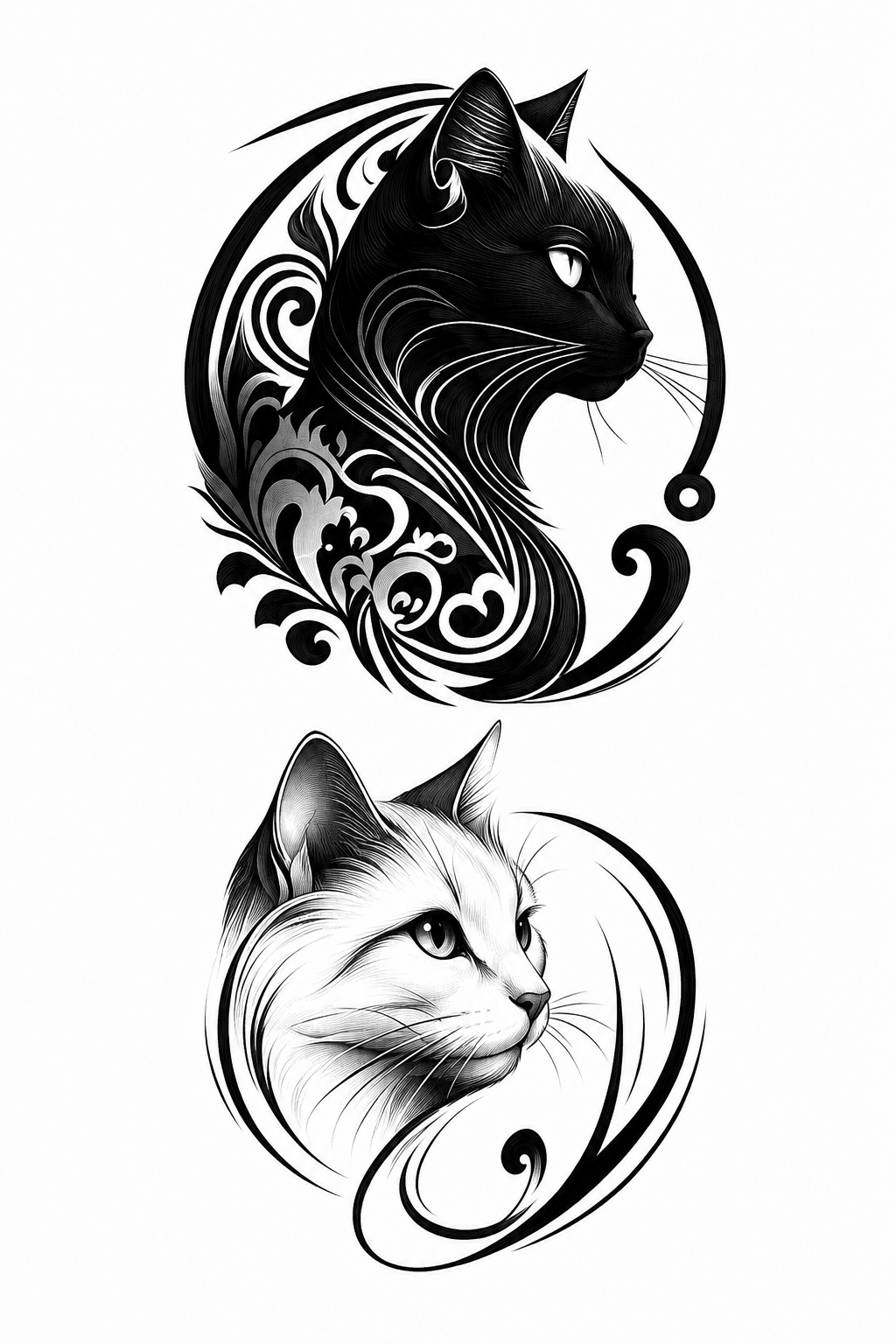 Yin Yang Cats