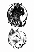 Yin Yang Cats